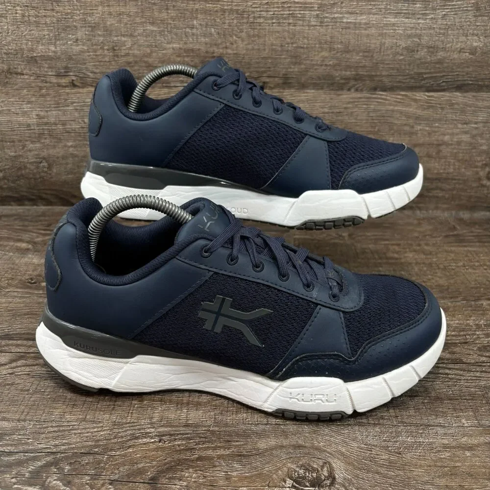Kuru Quantum 2 Shoes Men's 10 Wide Indigo Blue Slate Gray Walking Running